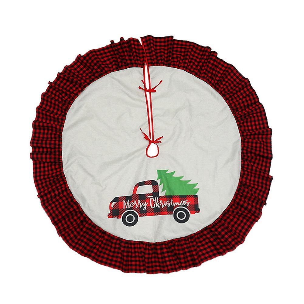 90cm New Year Decoration Christmas Tree Skirt for Scene Layout