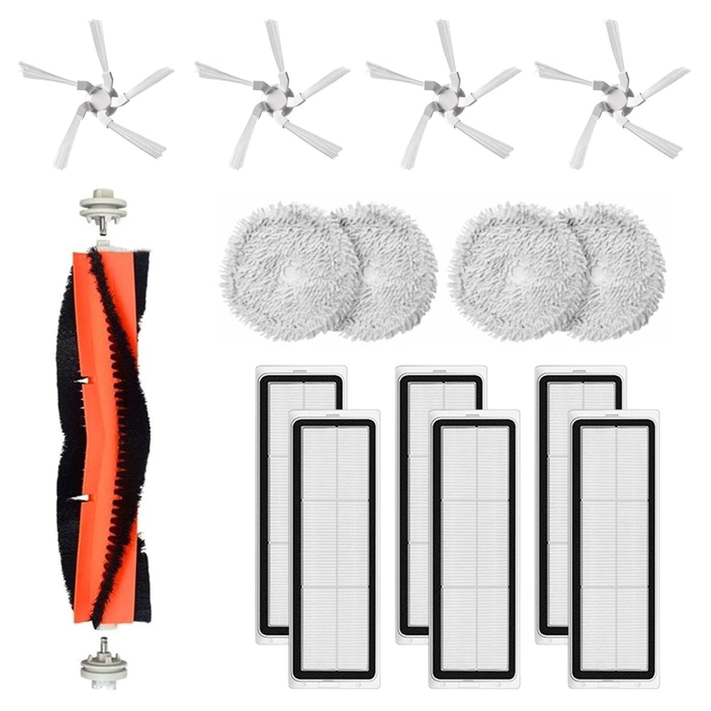 13pcs Hepa Filter Mop Cloth Main Side Brush for Xiaomi Dreame Bot W10