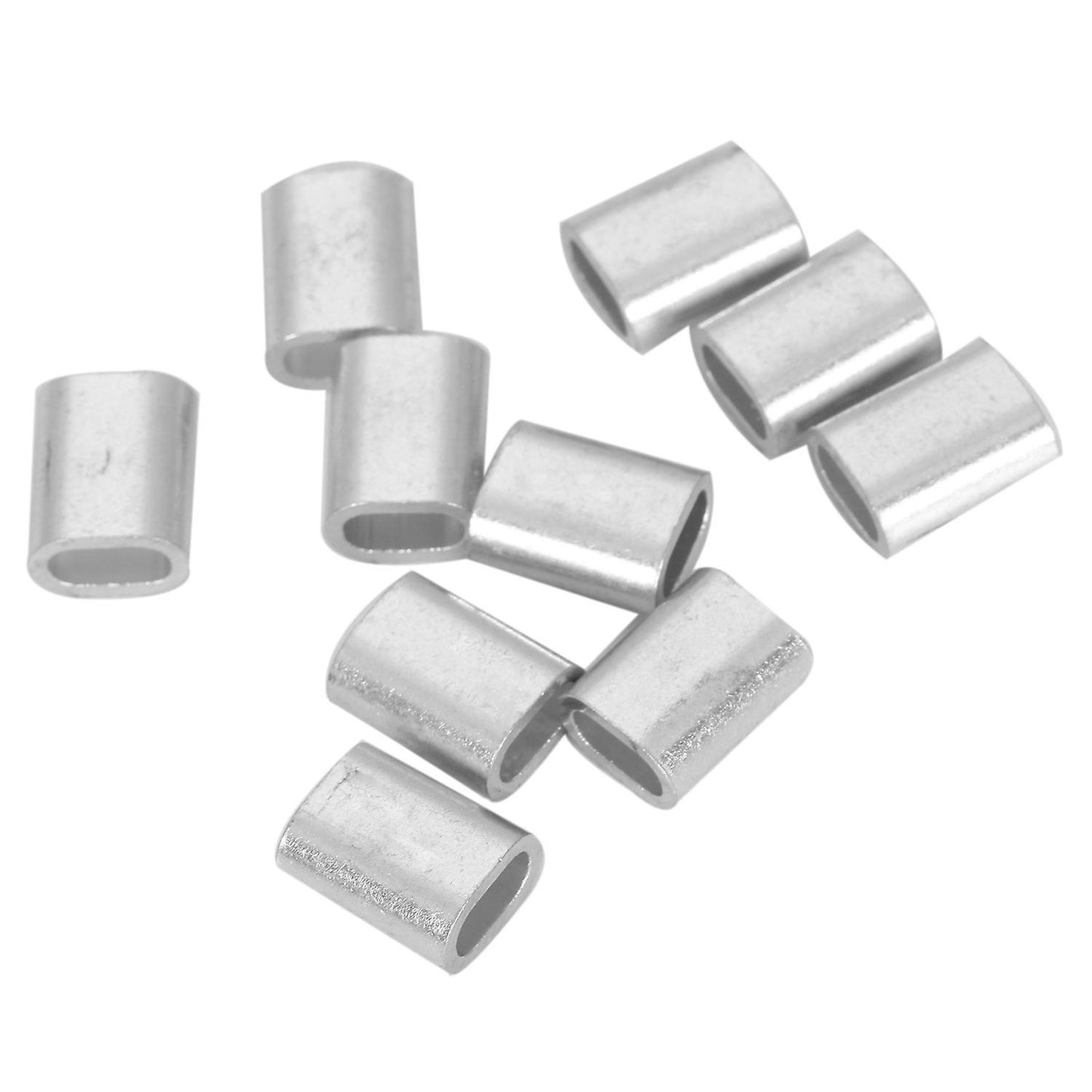 10 Pcs 3mm Aluminium Alloy Wire Rope Ferrules