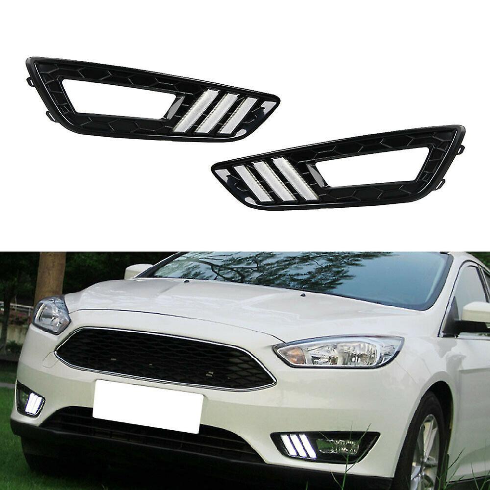 For Ford Focus Daytime Running Lights Led Turning Signal Fog Lamp