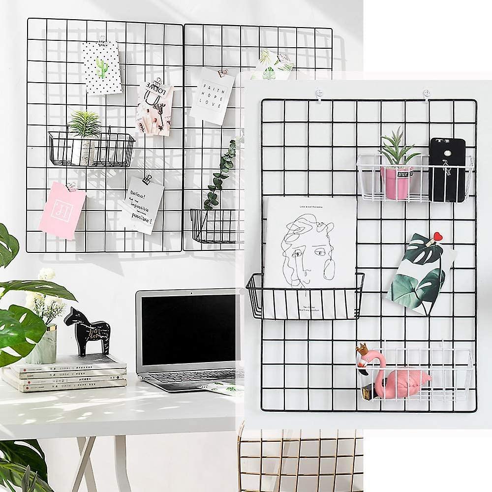 2pcs Shelf for Design Metal Wall Grille, Shelf Design Grid Photo Wall