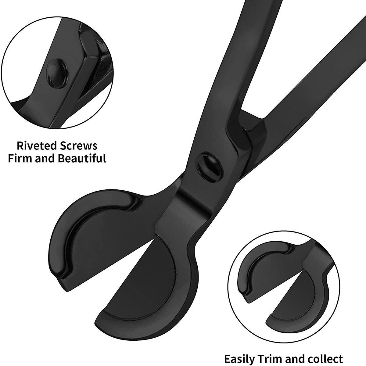 Candle Wick Cutter Stainless Steel Wick Cutter Scissors Black