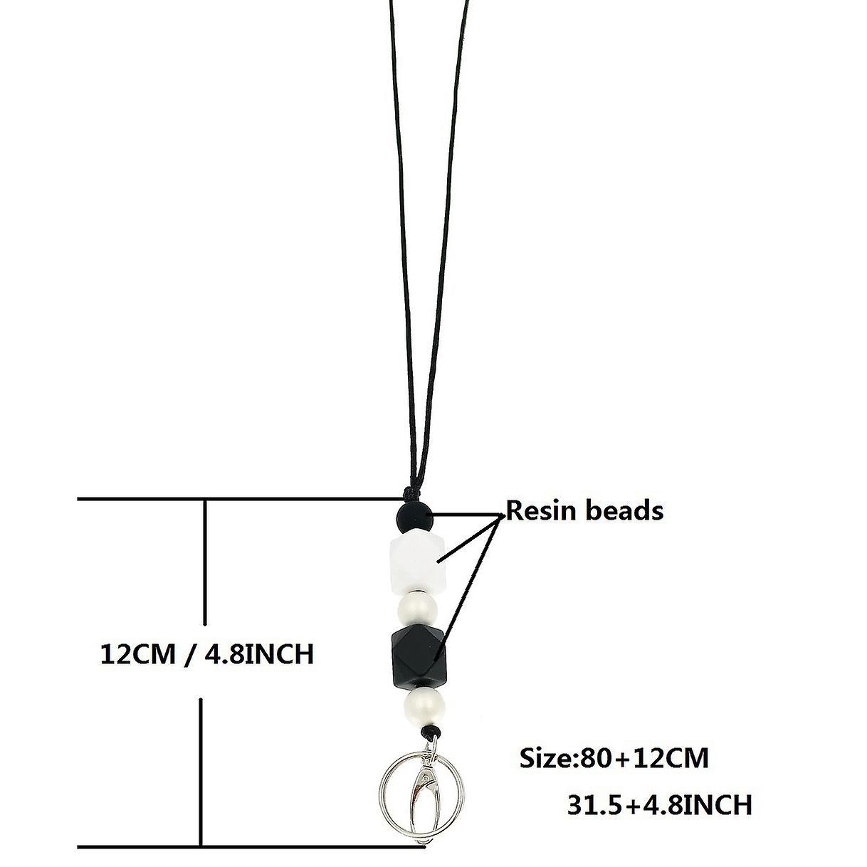 2 Pcs Badge Lanyards Suitable for Teachers Nurses Staff Students