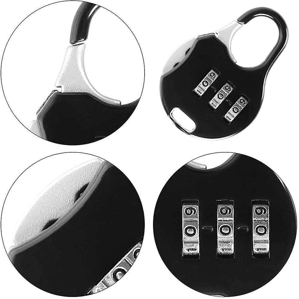 8 Pcs Mini Padlock 3 Digit Combination Lock for Luggage Backpacks