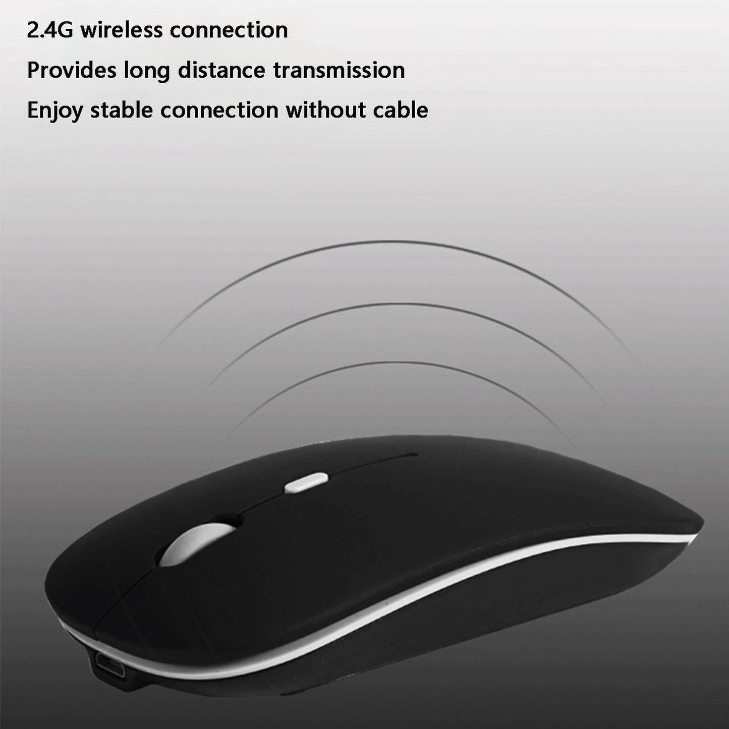 5.0 Bluetooth Wireless Mouse for Apple Macbook Air Xiaomi Pro Black