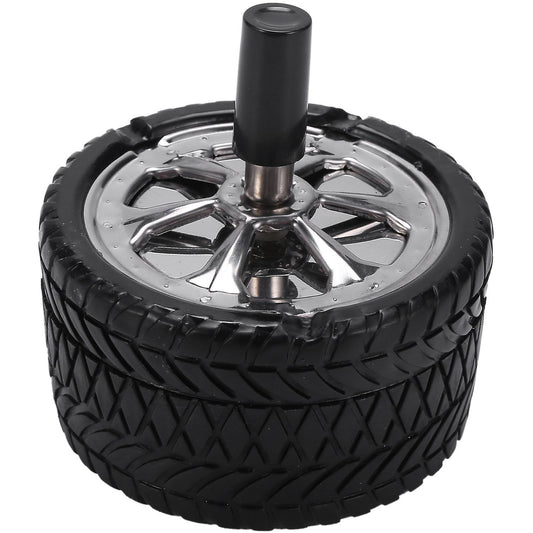 Ashtray Press Rotary Stainless Steel Seal Black Car Tire Rotation