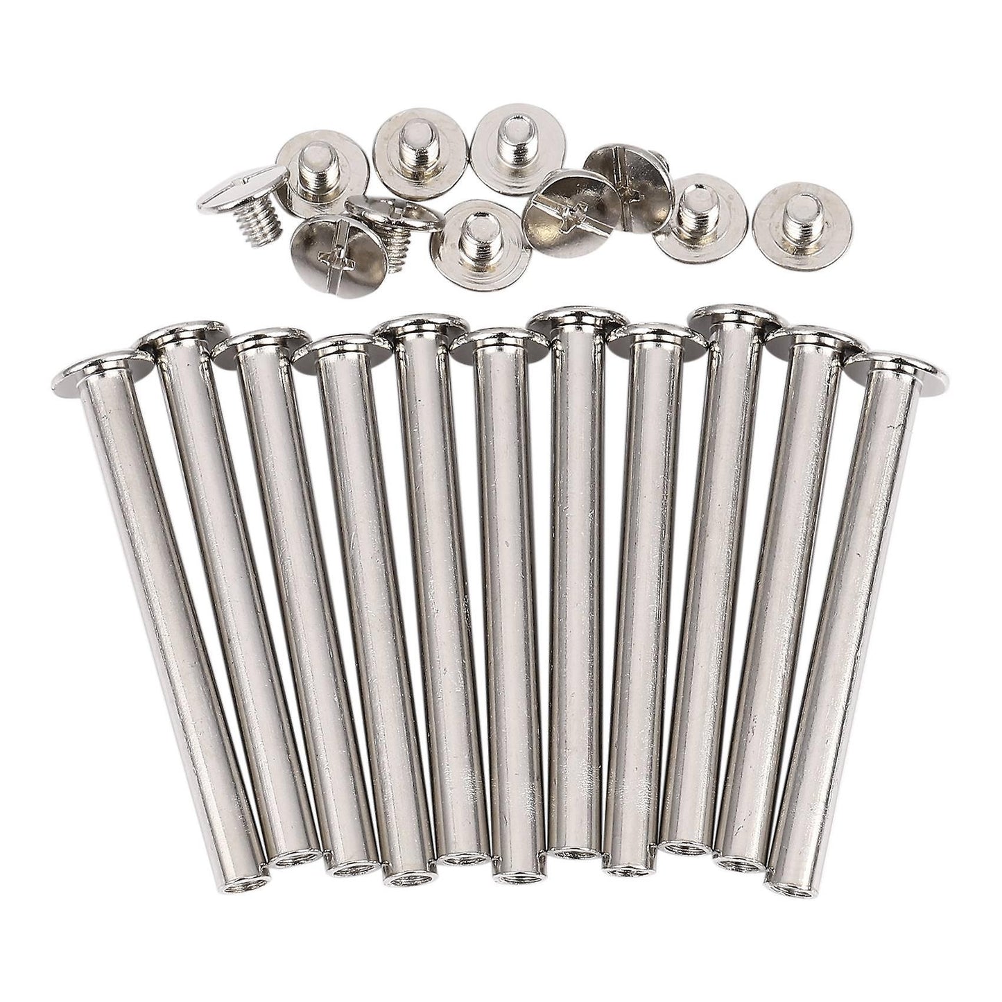 Scrapbook Photo Albums M5x50mm Nickel Plated Binding Screw Post 10pcs