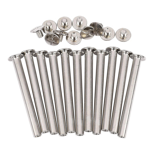 Scrapbook Photo Albums M5x50mm Nickel Plated Binding Screw Post 10pcs