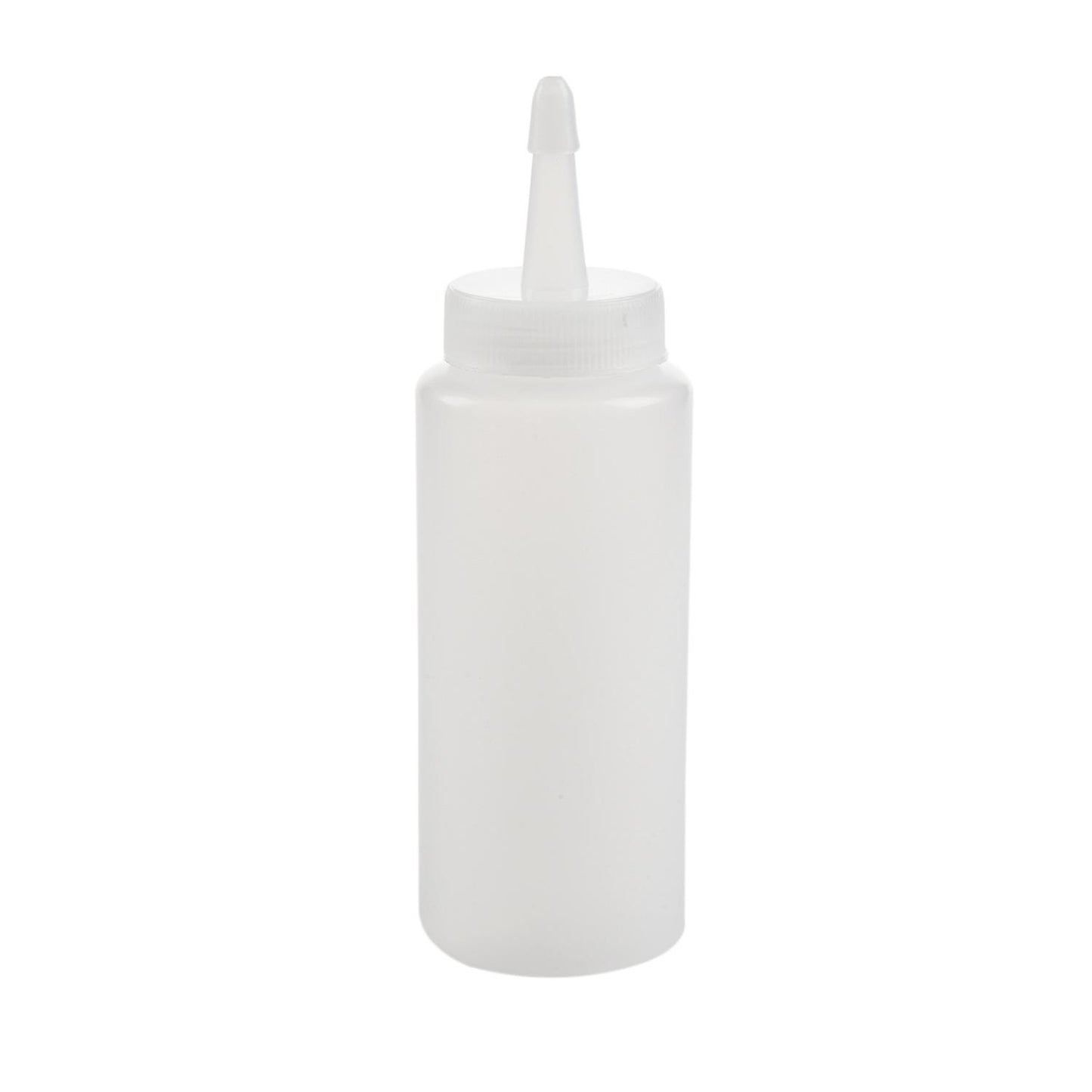 Plastic Squeeze Bottle Condiment Dispenser White 6oz
