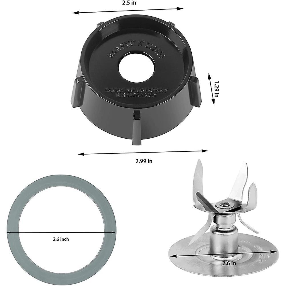 For Oster Osterizer with 4902 Blender Bottom & 6 Point Blade 4980