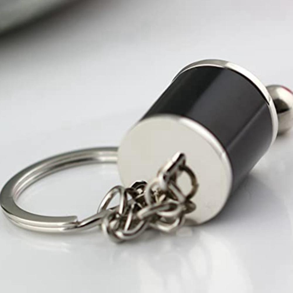 2x Auto Parts Model 6-speed Manual Transmission Shift Lever Keychain