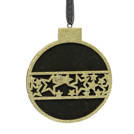Wooden Christmas Balls Craft Decoration Hanging Tag Ornaments Party