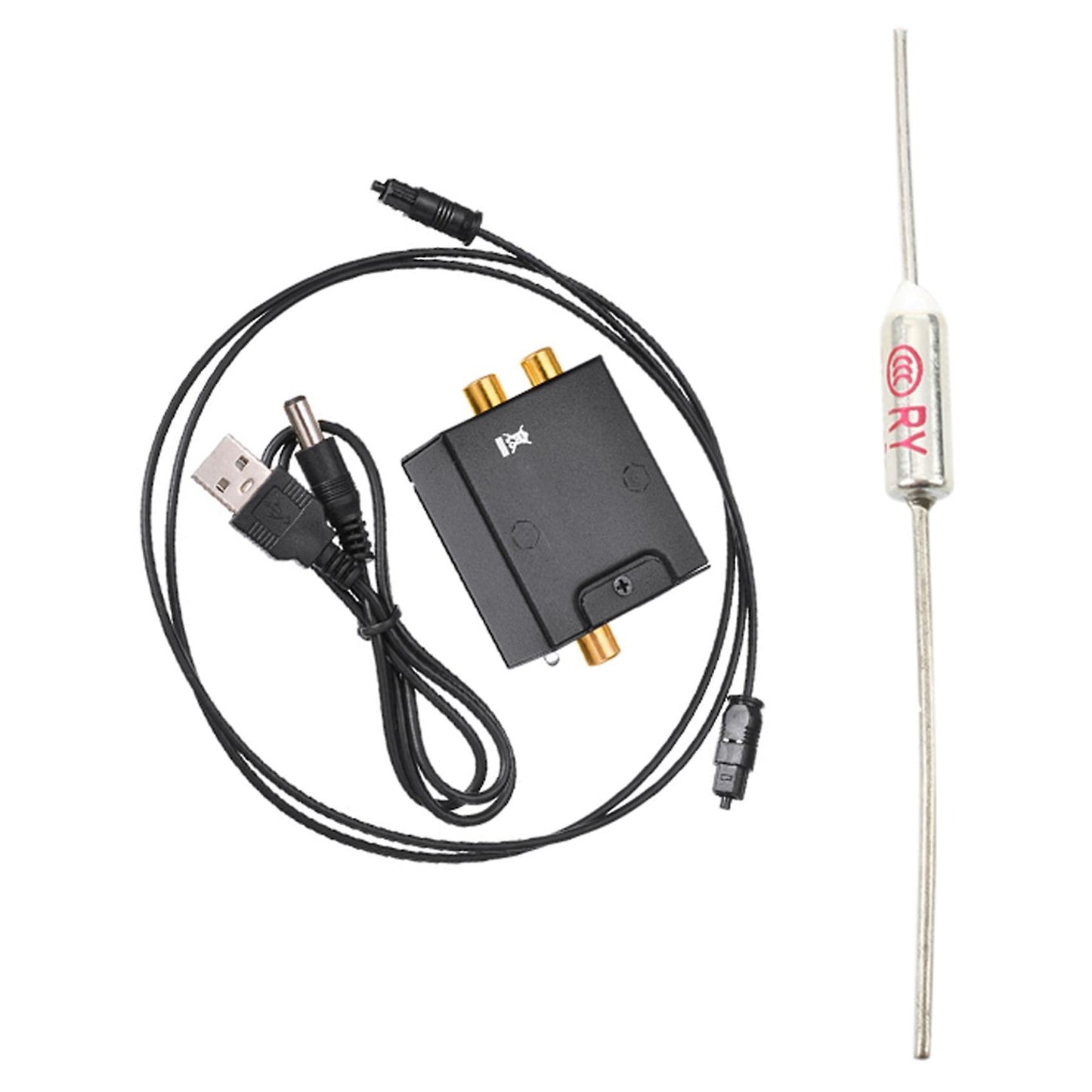 Digital to Analog Audio Converter Optical Fiber Audio Decoder