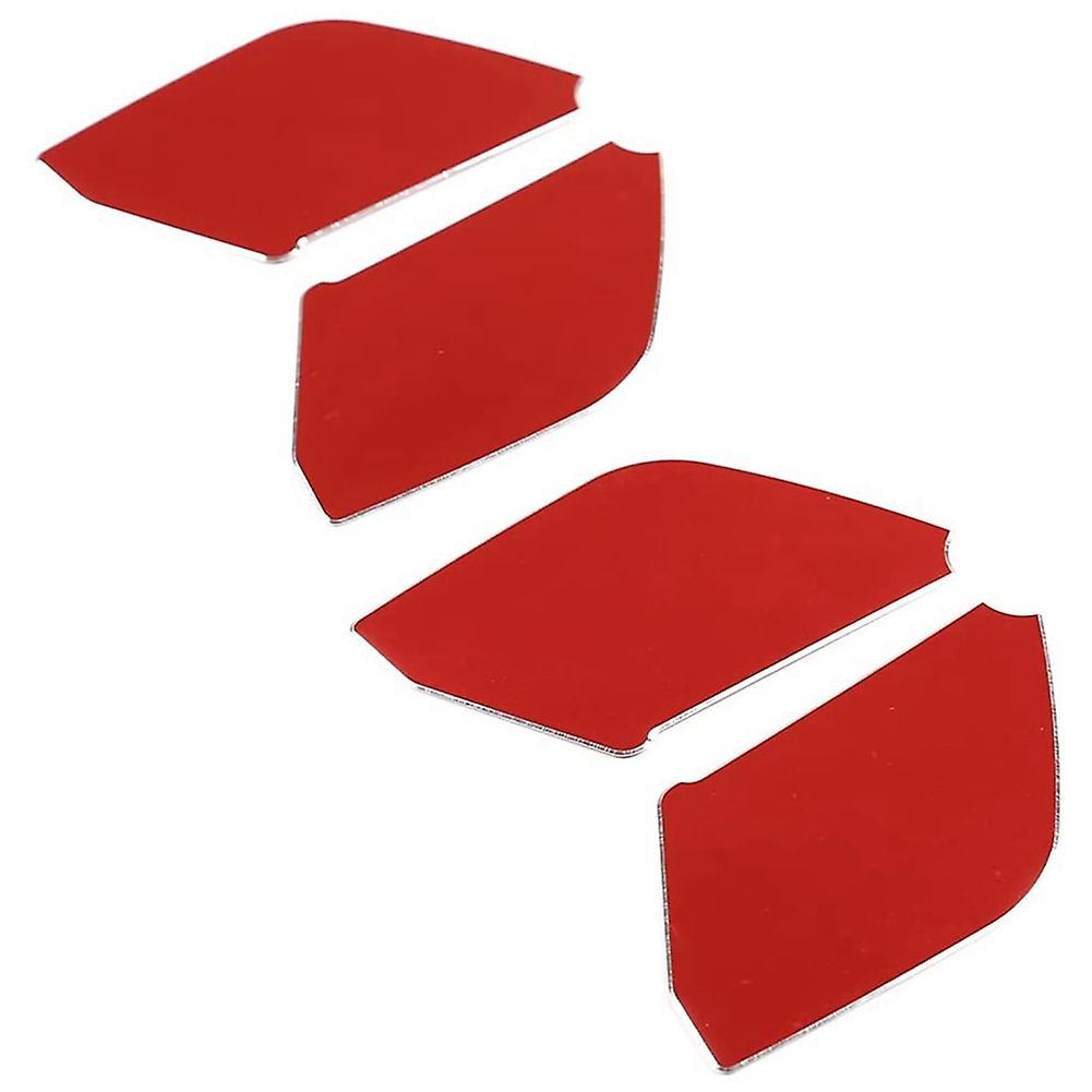 For Ford Ranger 2015+ Aluminum Alloy Car Inner Door Bowl Cover,red