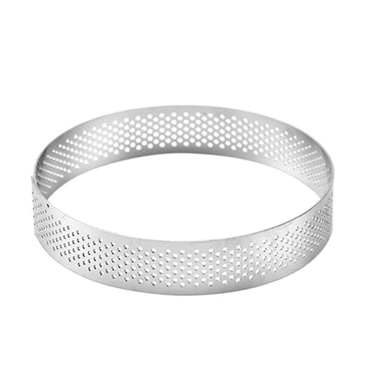 20cm Round Stainless Steel Cake Hole Molds Mousse Cake Tart Diy Tool