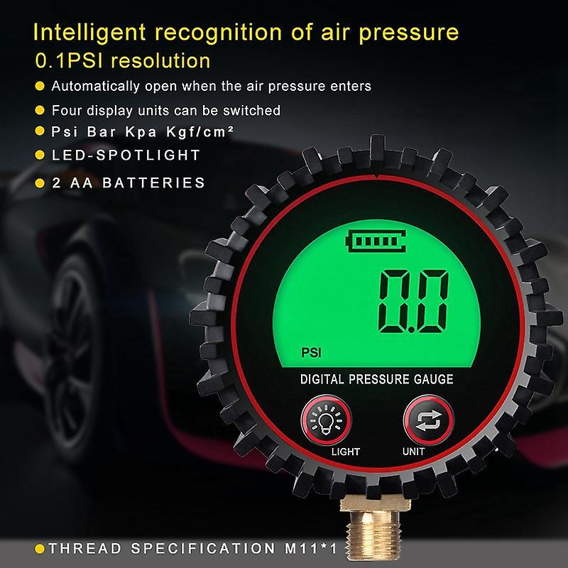 Digital Car Tire Air Pressure Inflator Gauge Lcd Display M11