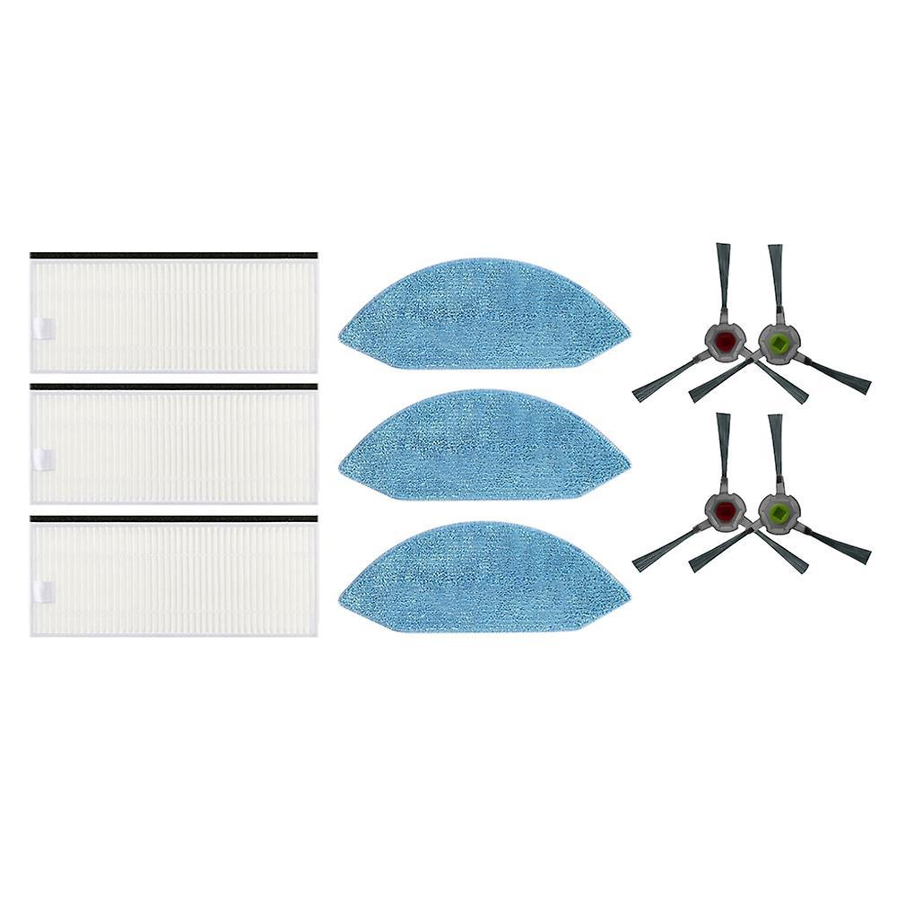 10pcs for Ecovacs U2/dgn22 Vacuum Cleaner Filter Side Brush Mop Cloth