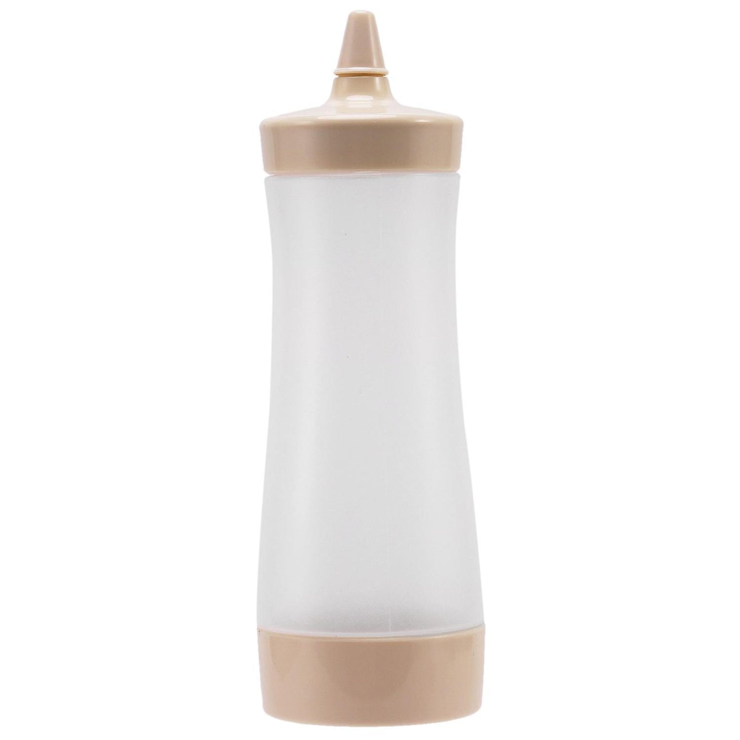 Squeeze Bottle Kitchen Accessories Gravy Plastic Beige + Transparent