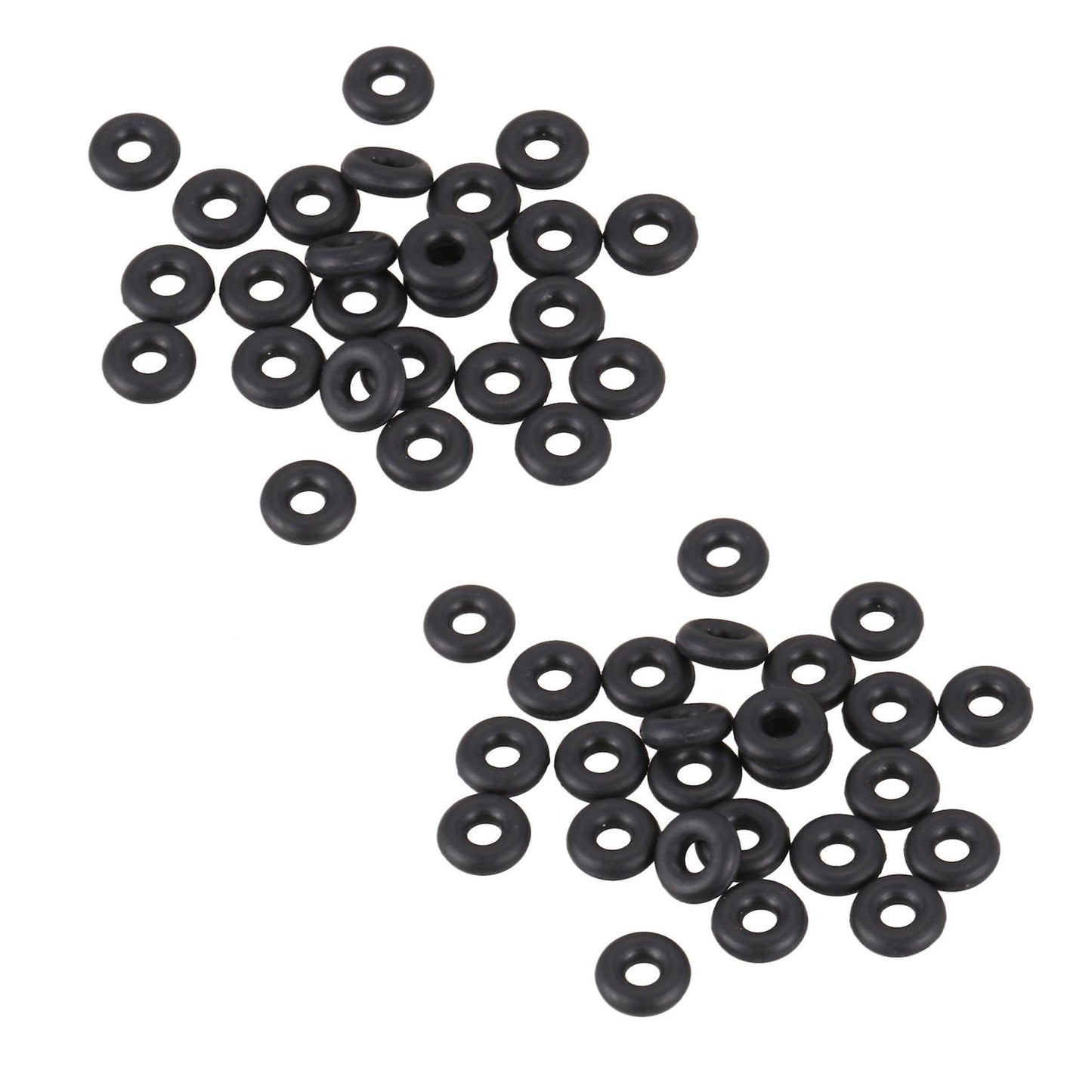 40 Piezas 5,6 Mm Diametro 1,8 Mm De Grosor De Goma En Negro O Anillos
