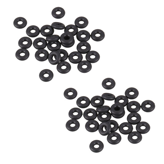 40 Piezas 5,6 Mm Diametro 1,8 Mm De Grosor De Goma En Negro O Anillos