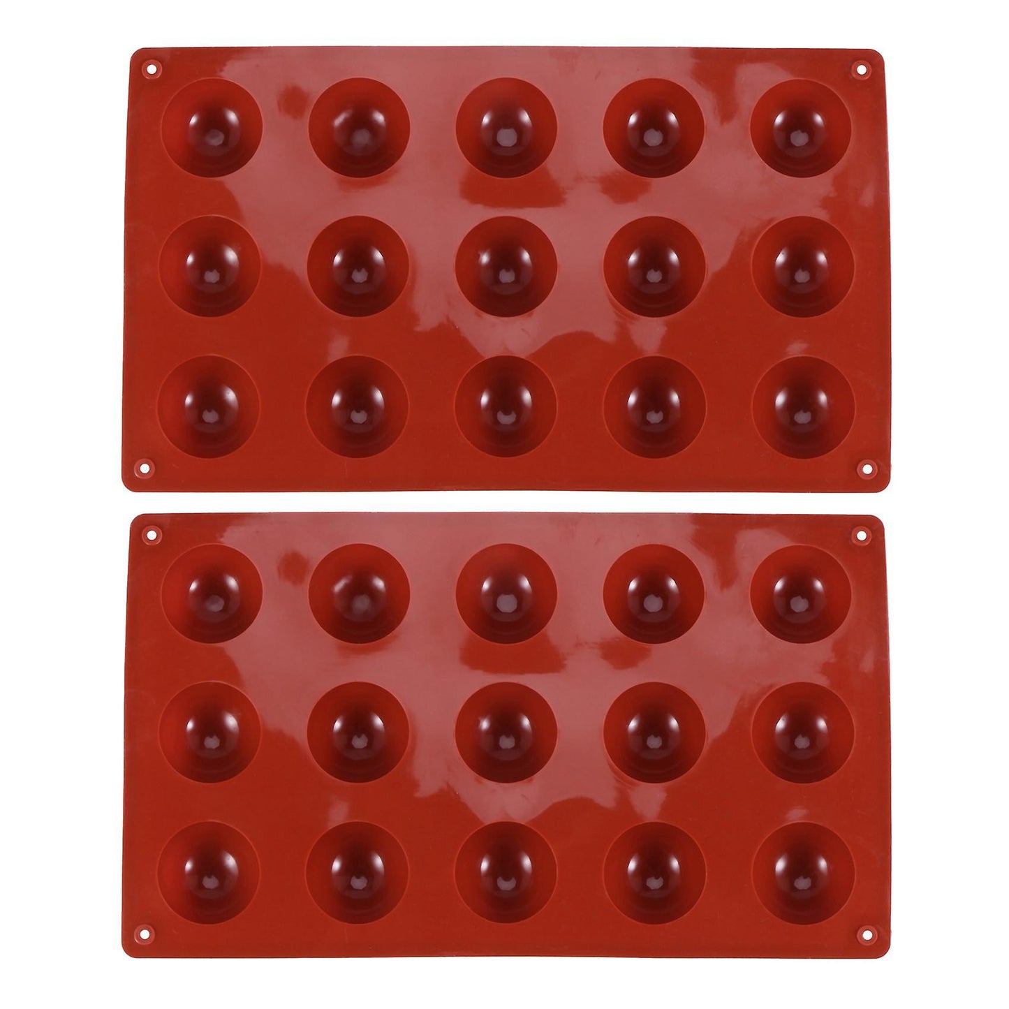 15 Demi-spheres Moule En Silicone,antiderapant,gateau De Cuisson