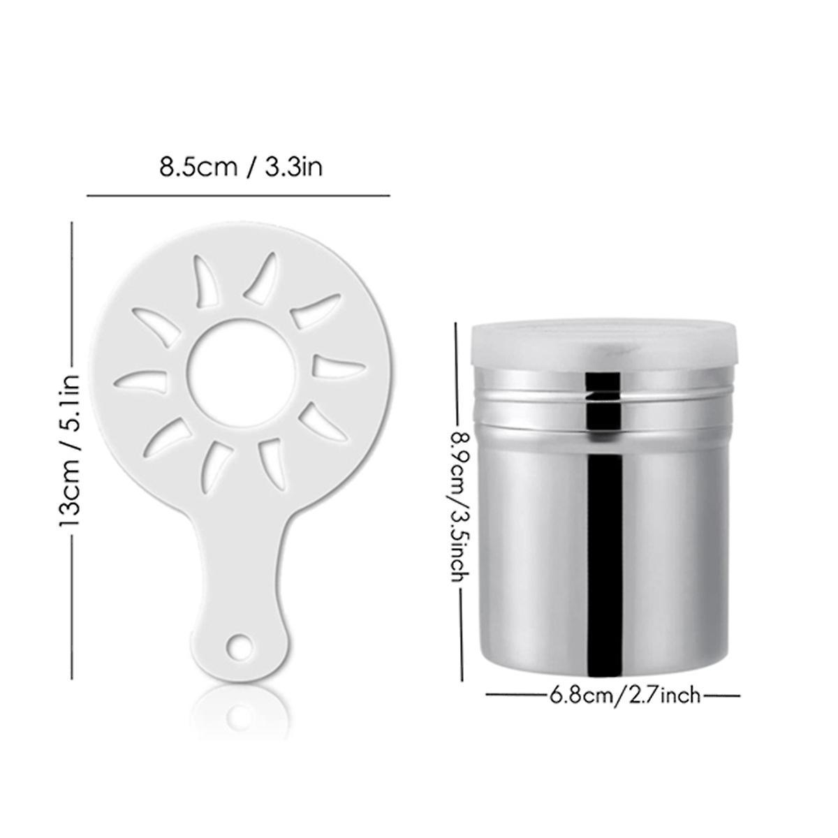2 Pcs Cocoa Shaker,coffee Powder Shaker 16 Pcs Coffee Cappuccino