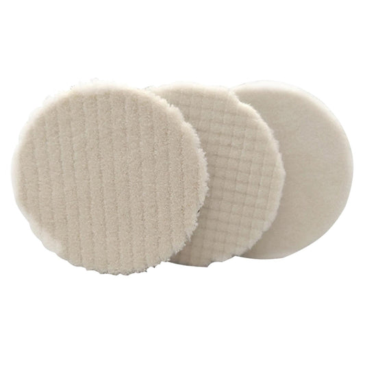 3pcs 5 Inch Wool Polishing Pad, for Car Polishing, Waxing, Grinding