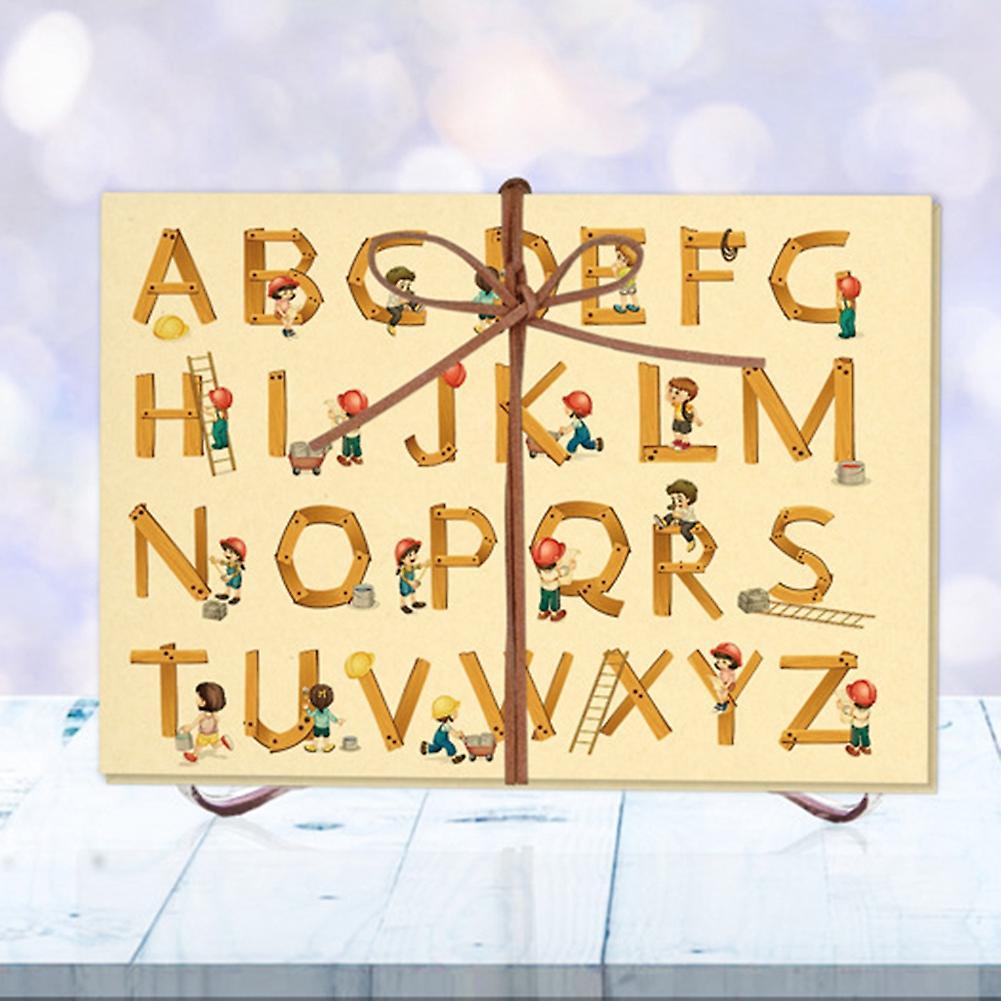 1 Letters Cover Accordion Foldable Photo Album Diy Scrapbook Crafts