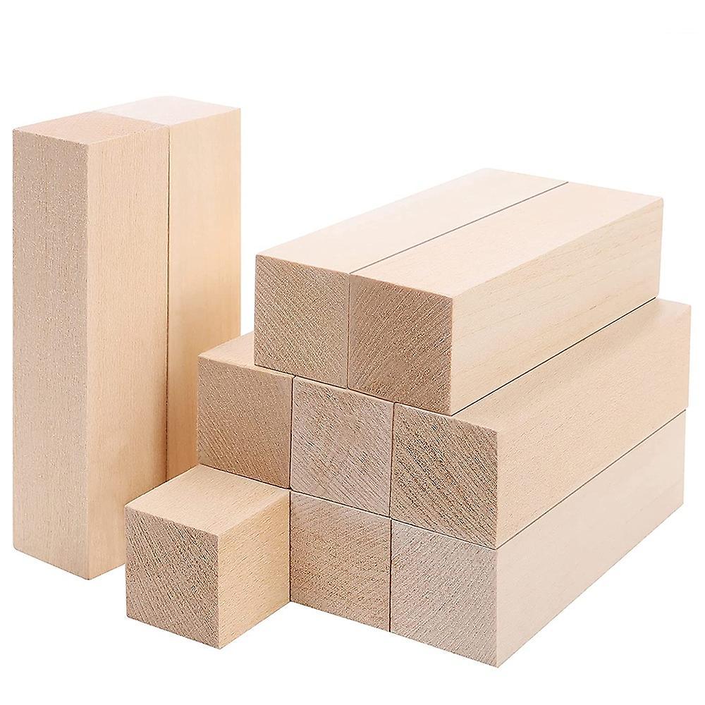 (10 Pack) 4 X 1 X 1 Inches Basswood Project Diy Set for Beginners