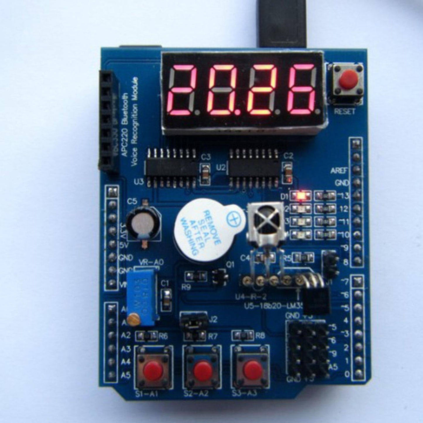 Multi Function Shield with Buzzer Expansion Board Module for Arduino