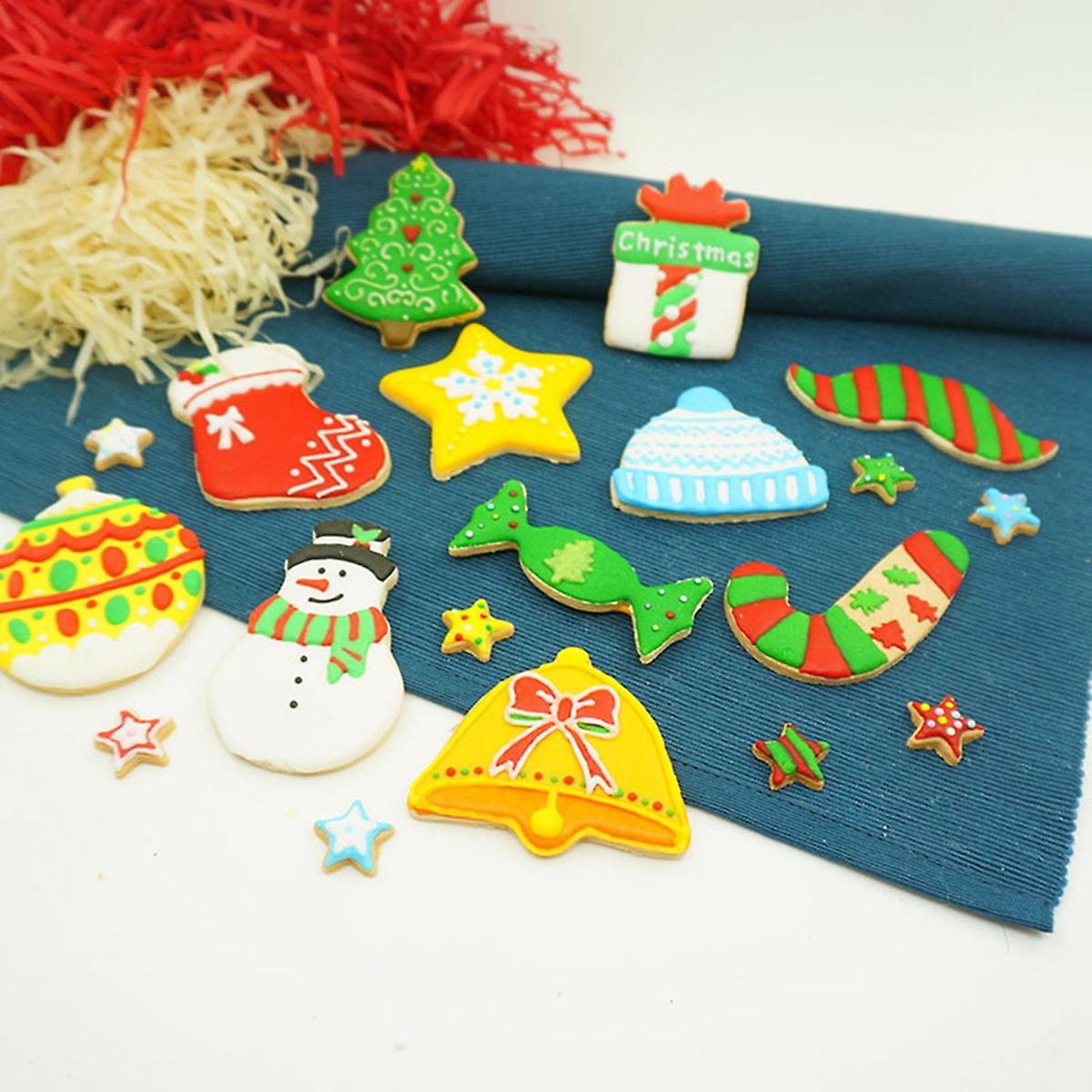 14-piece Christmas Biscuit Cutting Die Stainless Steel Handmade Die