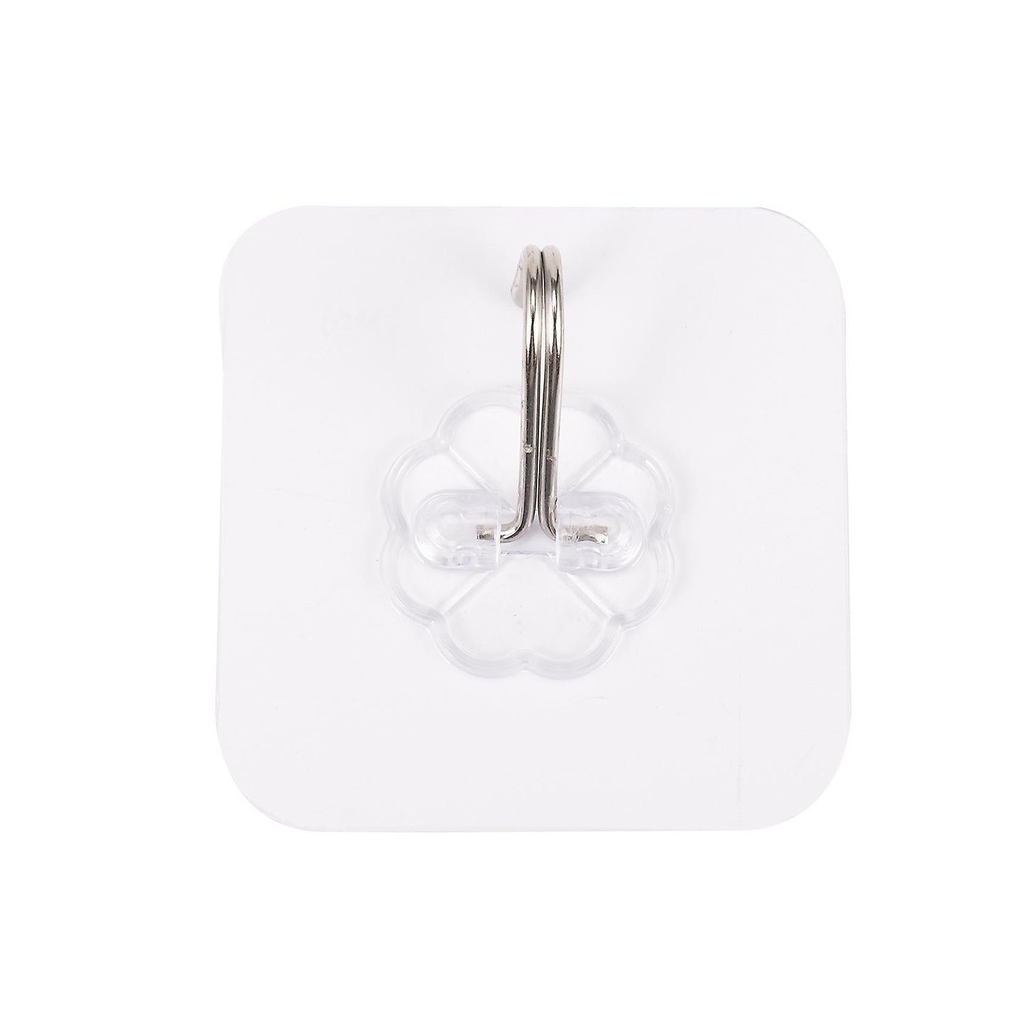 20pcs Strong Transparent Suction Wall Sucker Stainless Steel Hook