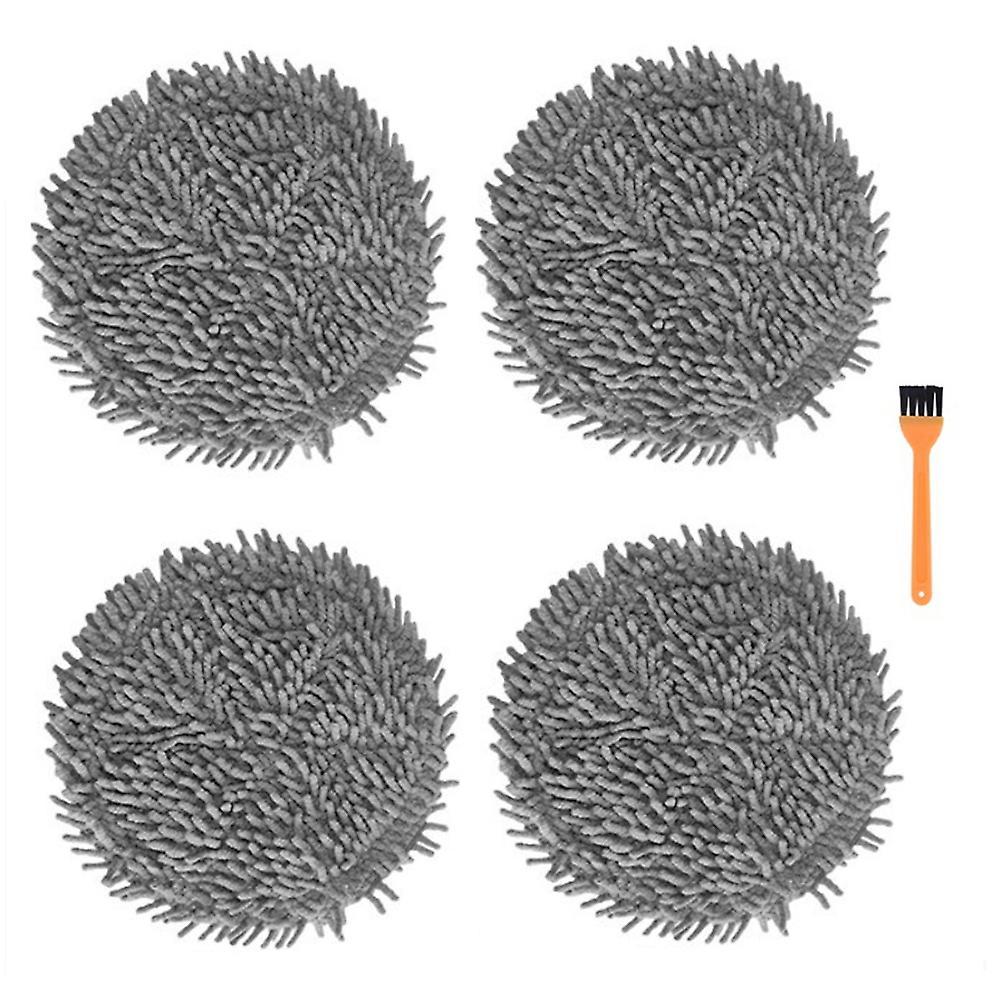 4pcs Washable Mop Cloth for Xiaomi Mijia Pro Stytj06zhm Robot