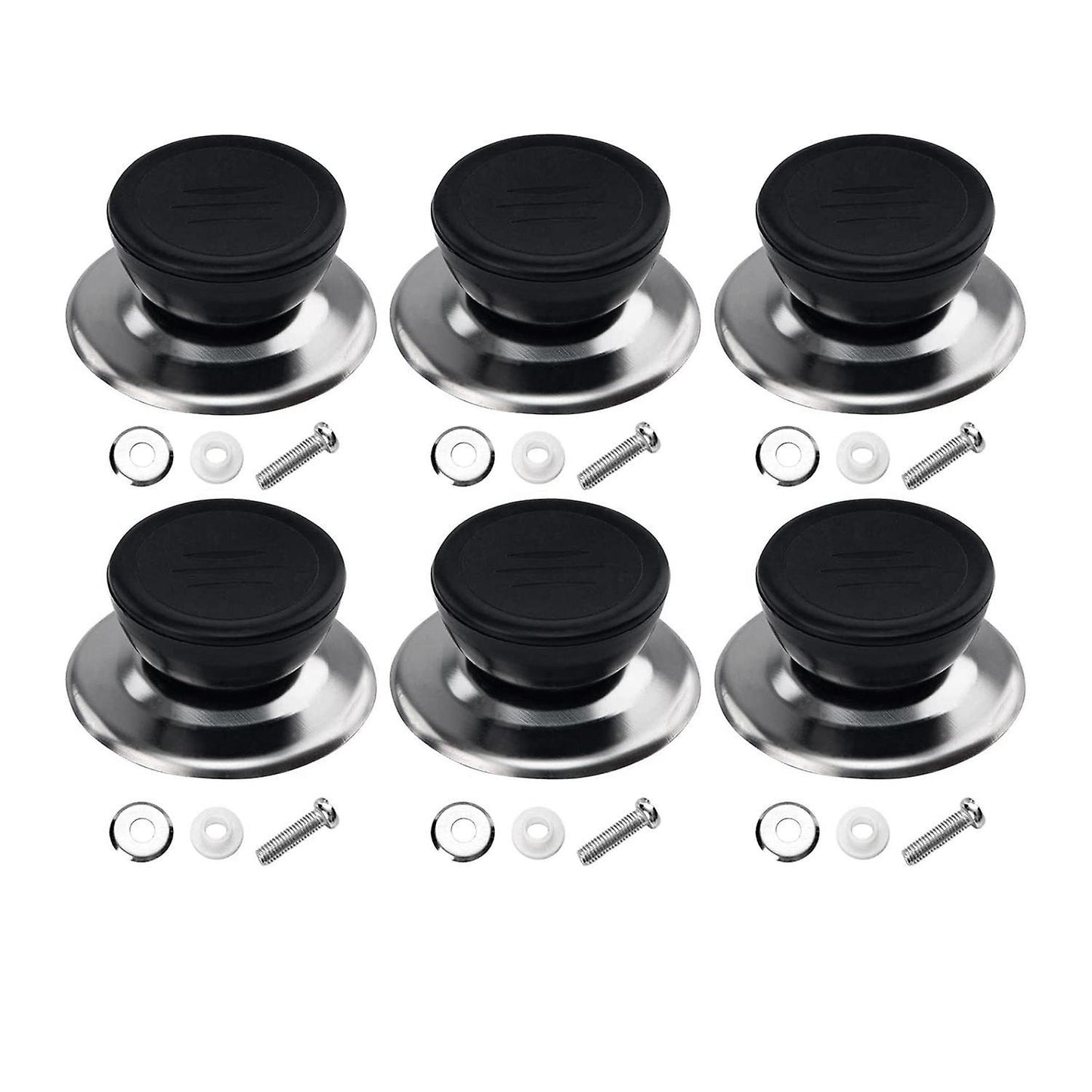 6 Sets Pot Lid Knobs,kitchen Cookware Replacement Pan Lid Handles