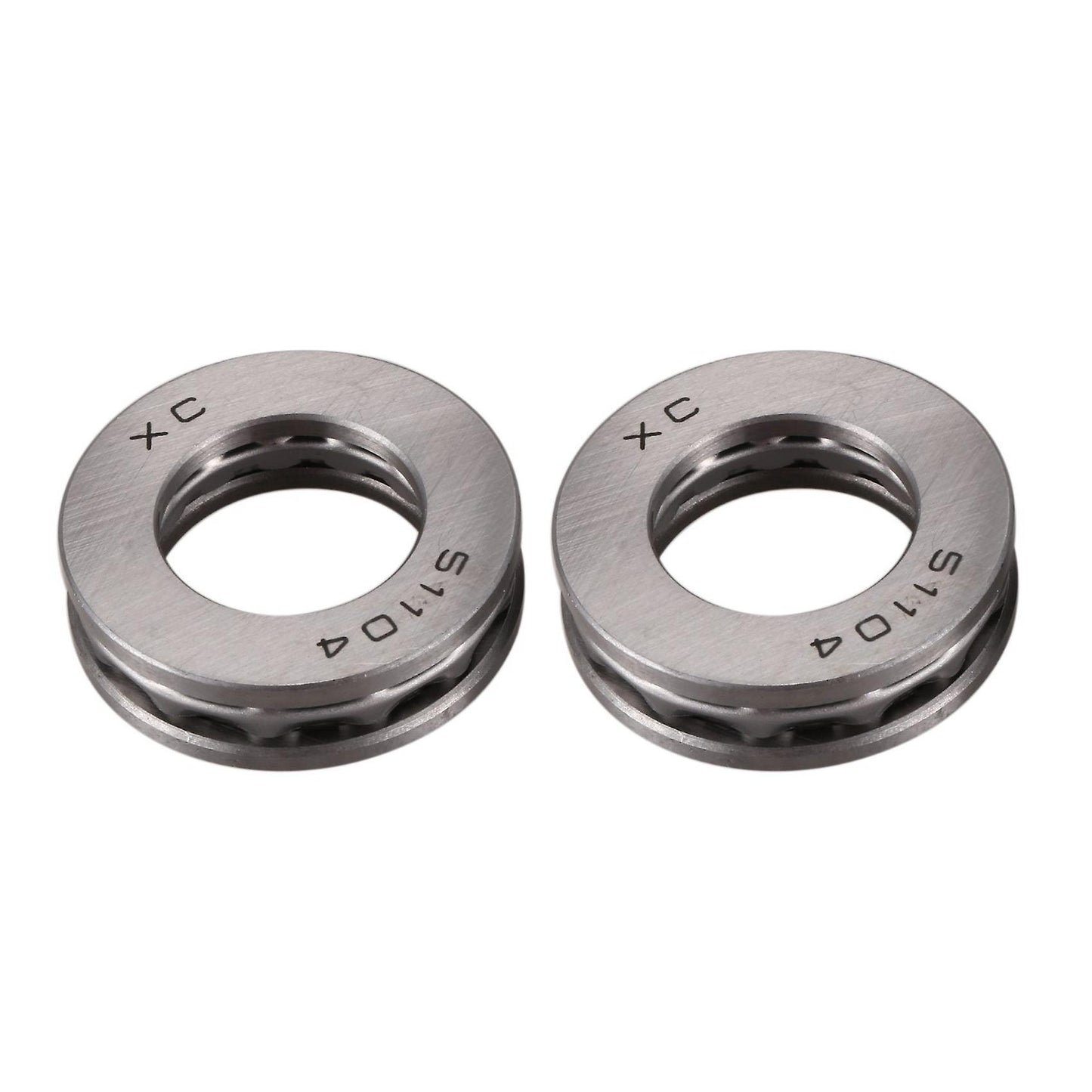 2 Pcs Axial Ball Thrust Bearing 51104 20 X 35 X 10mm