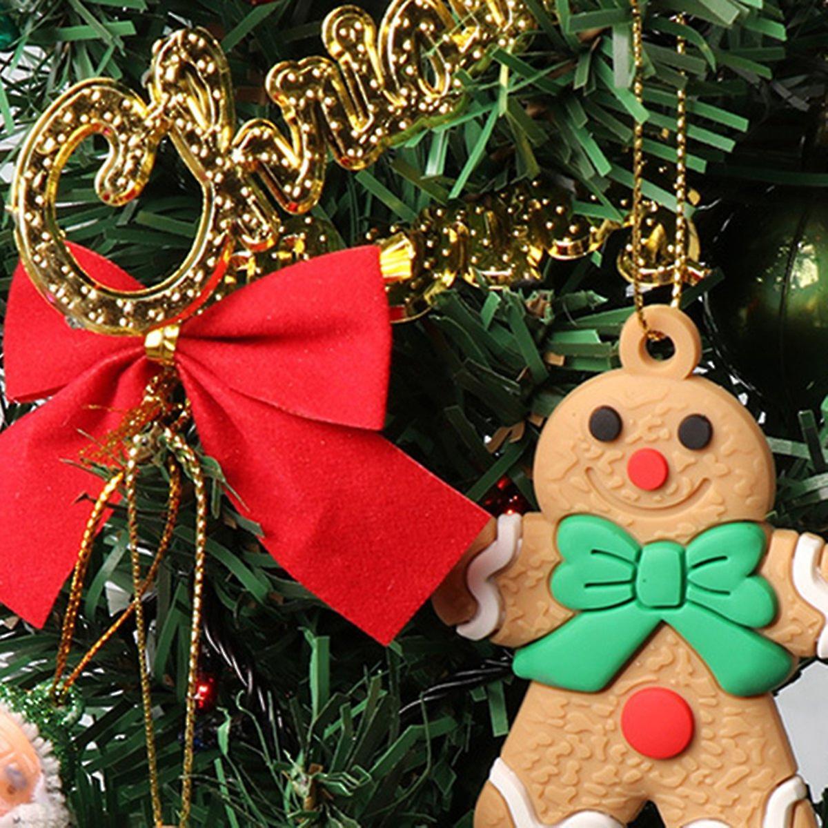 12pcs Gingerbread Man Christmas Tree Ornaments Xmas Soft Room Decor B