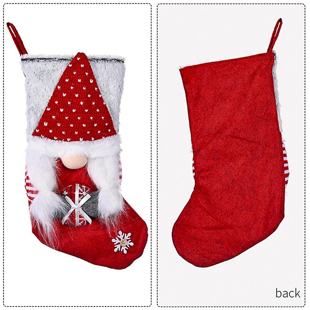 Christmas Stockings Candy Bag for Home Holiday Decoration, A