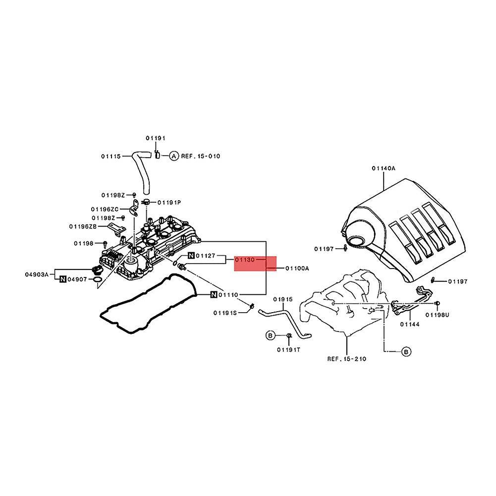 Pcv Valve for Mitsubishi Lancer Outlander Eclipse Asx Pajero V97