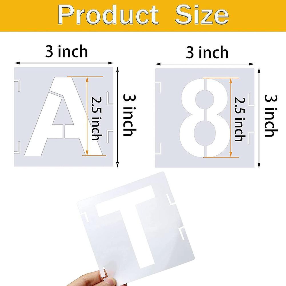 46-piece Letter Template Symbol Digital Craft Template,reusable A