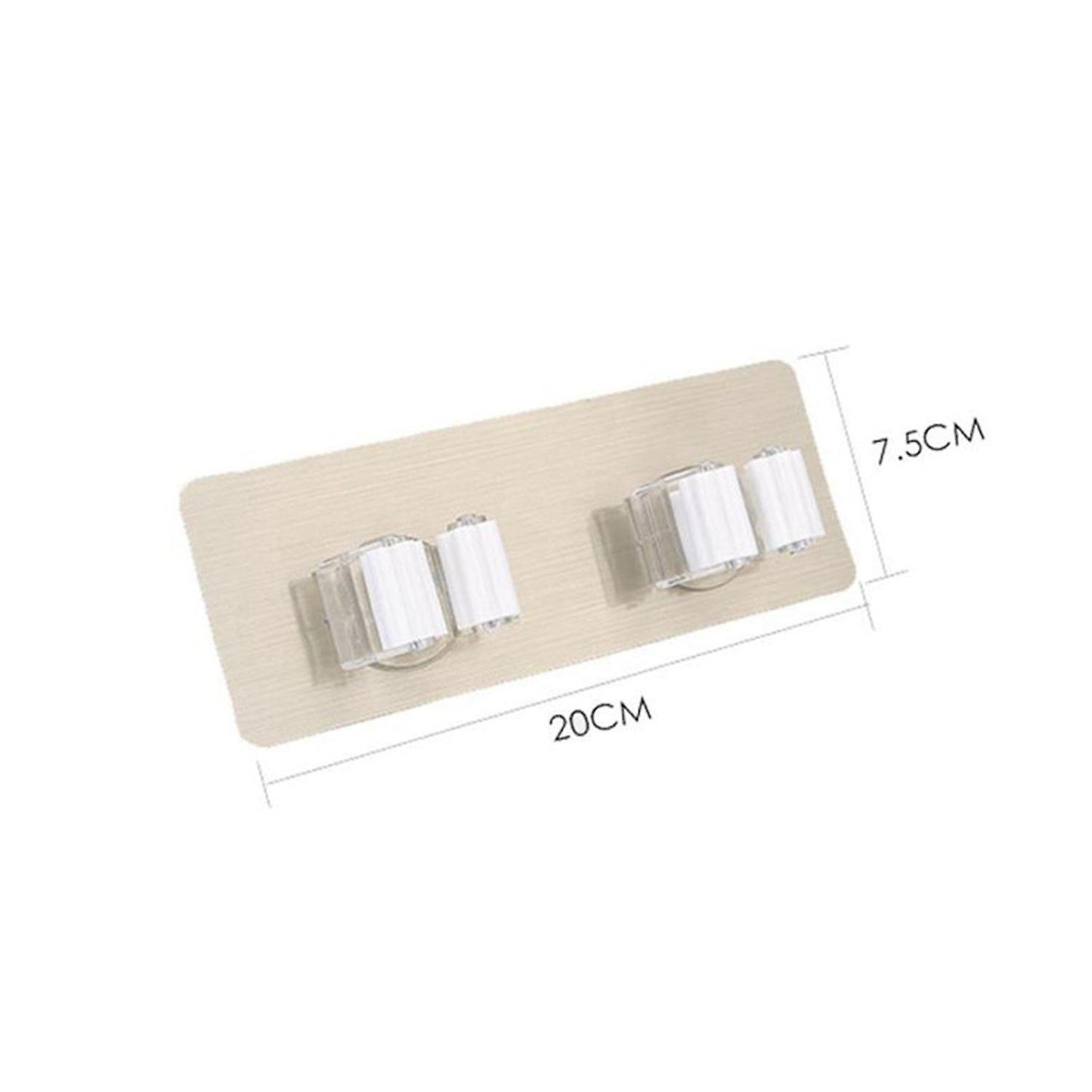 Wall Tile Sticking Mop Organizer Plastic Wall Mounted Hook Organizer