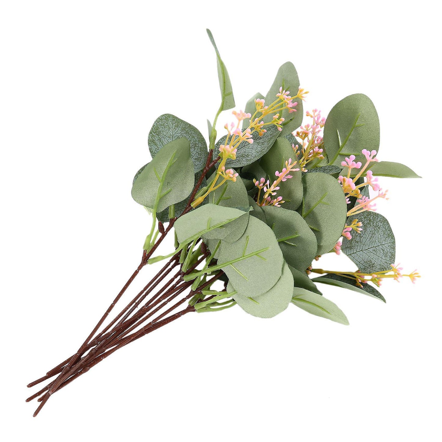 10 Pcs Artificial Eucalyptus Leaves Stems Bulk 11 Inch Tall
