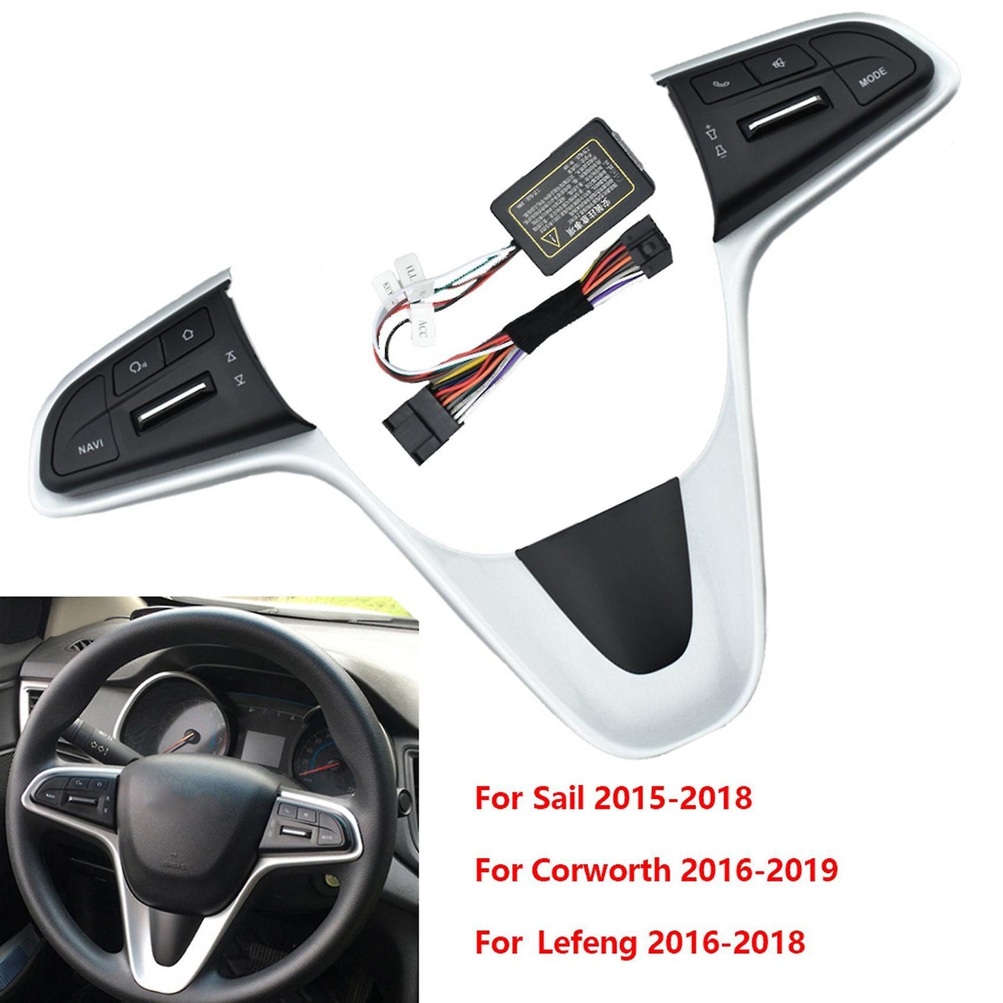 Multi-function Steering Wheel Buttons for Chevrolet Sail 2015-2018