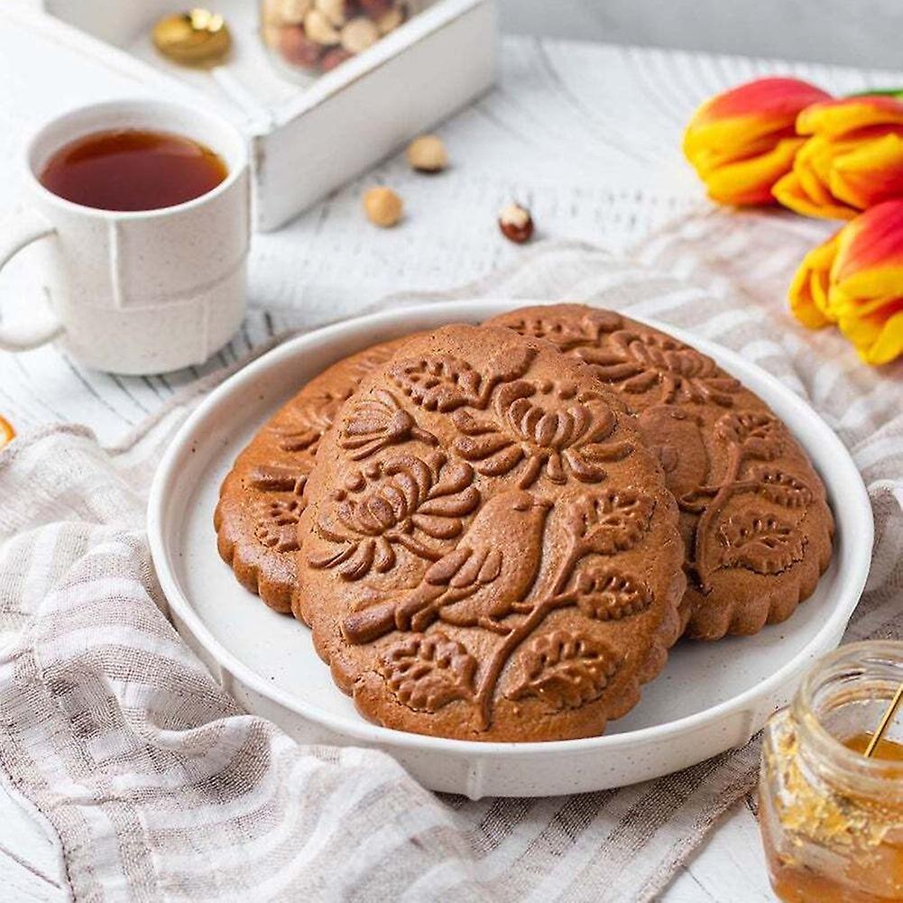 Cookie Mold Shortbread Molds Wooden Biscuit Cutter Cookie B