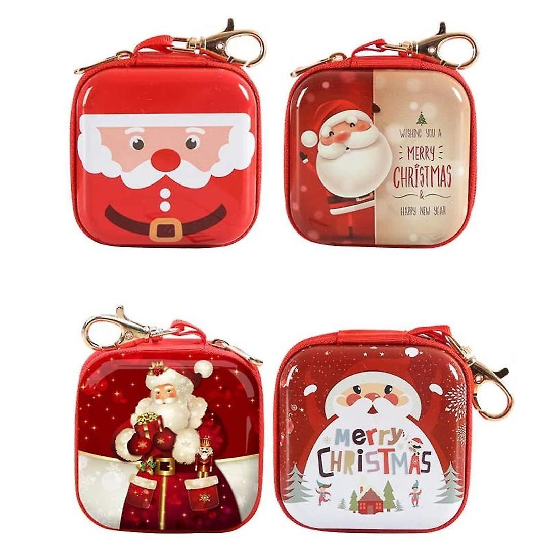 4pcs Wallet Candy Boxes Christmas Tree Ornaments Hanging Decorations