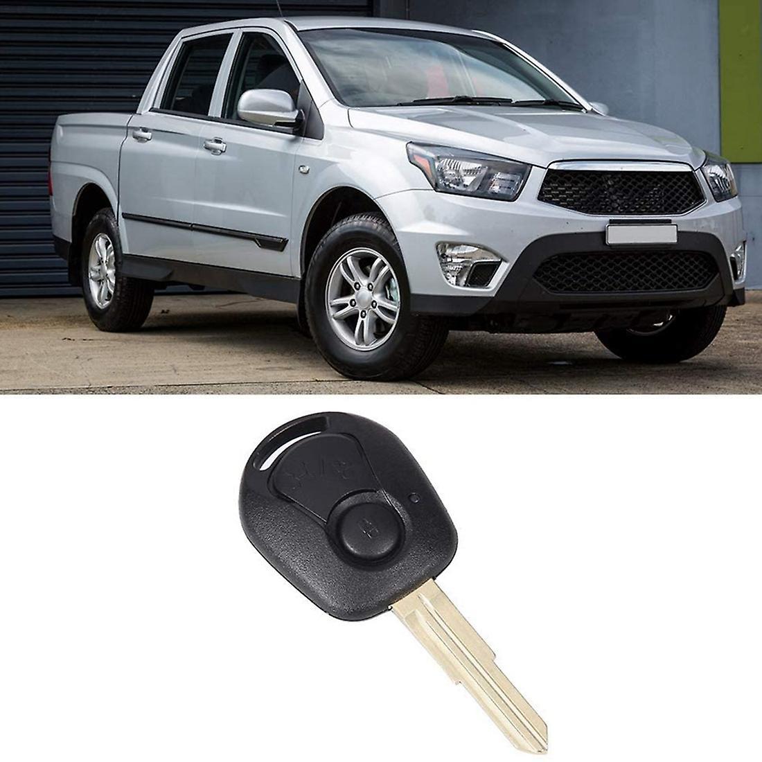 2 Buttons Remote Key Shell for Ssangyong Actyon Kyron Rexton A