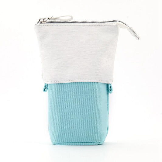 Telescopic Pop-up Pencil Bag Cosmetic Storage Bag for School Office,c