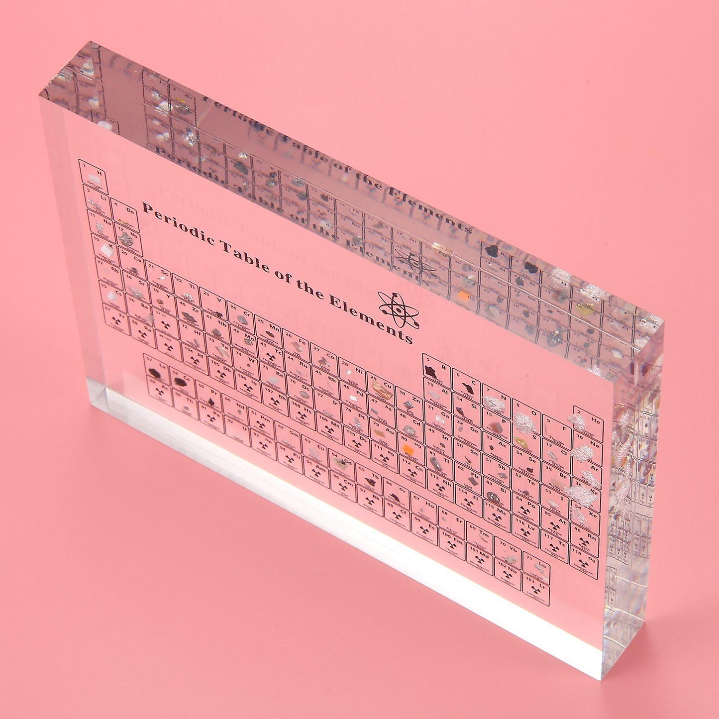 2x Acrylic Periodic Table Display Chemical Elements Display Decor
