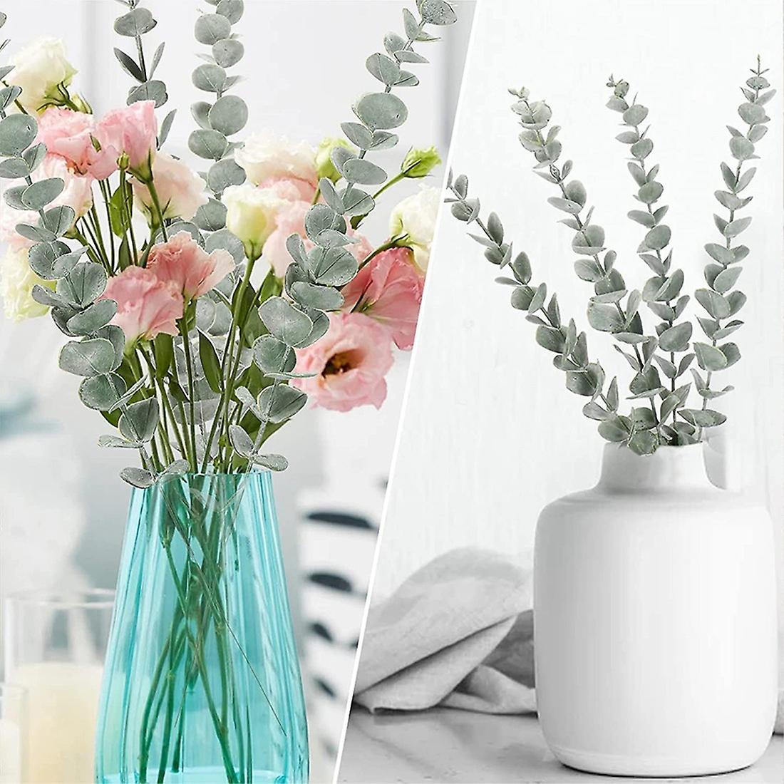 1set 18inch Artificial Eucalyptus Stems, for Coffee Table Home Decor