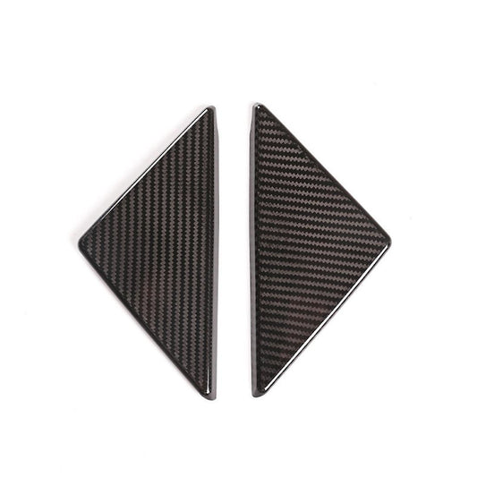 Real Carbon Fiber Front Window Decoration Cover Fit for Ferrari- 458