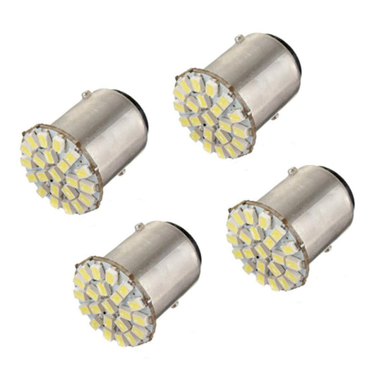 2x 1157 T25 S25 Bay15d 22 Smd Led White Car Stop Tail Turn Light